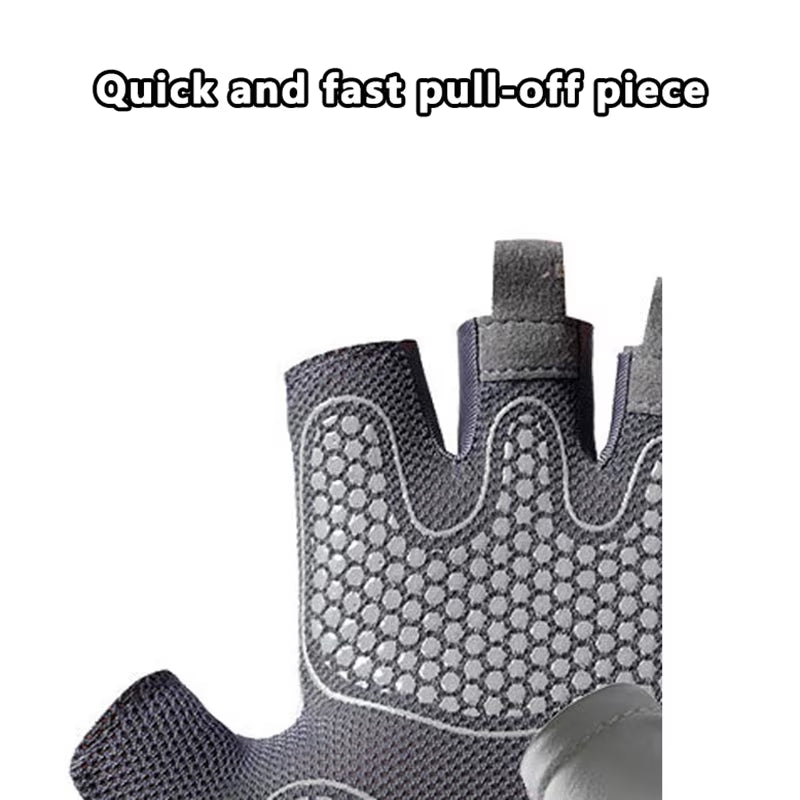 1Pair Workout Gloves Men Women Gym Lifting Fitness Climbing Exercises Work Out Wrist Belt Shock Absorb Foam Pad Palm Crossfit