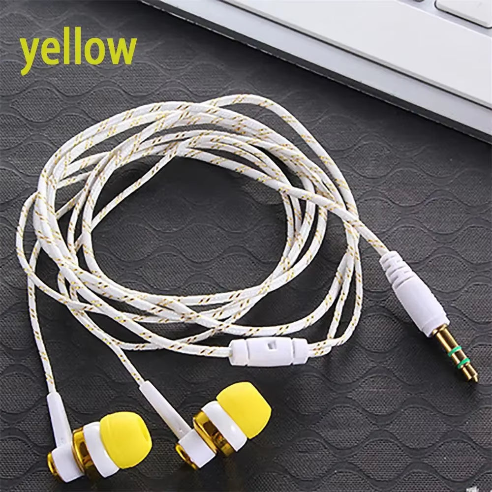 New 3.5Mm Wired Noise Reduction Earphones Stereo Silica Gel In-Ear Headset Sleep Headphones Suitable for Android Phone