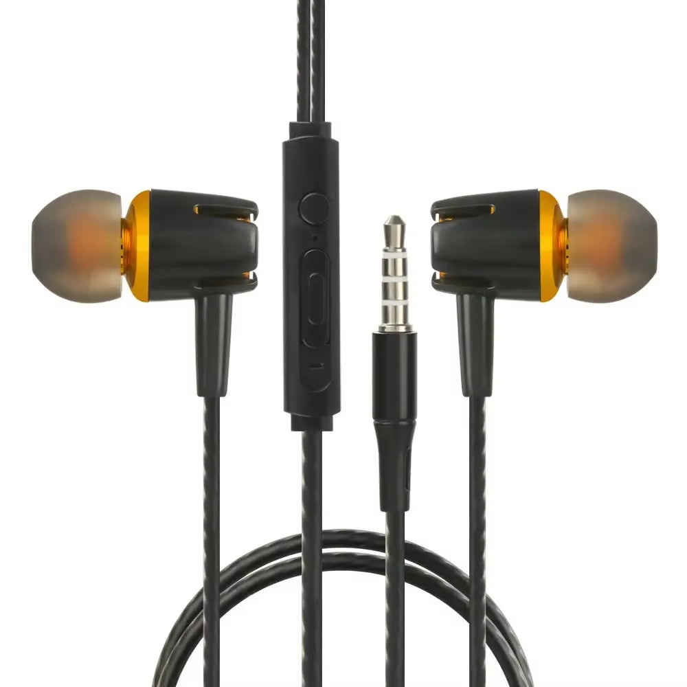 New 3.5Mm Wired Noise Reduction Earphones Stereo Silica Gel In-Ear Headset Sleep Headphones Suitable for Android Phone