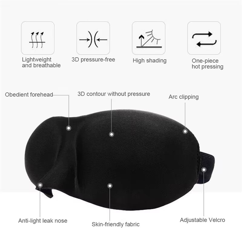 Antifaz Para Dormir Ear Plugs anti Noise Eyepatch Eye Mask Patches Earplugs for Sleeping Aid Sleep Mask Sleep Night Mask Health