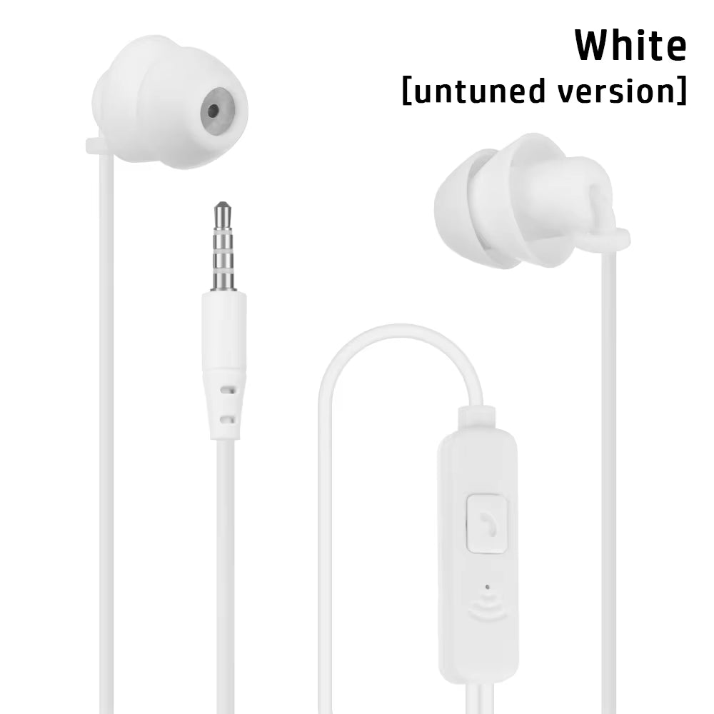 New 3.5Mm Wired Noise Reduction Earphones Stereo Silica Gel In-Ear Headset Sleep Headphones Suitable for Android Phone