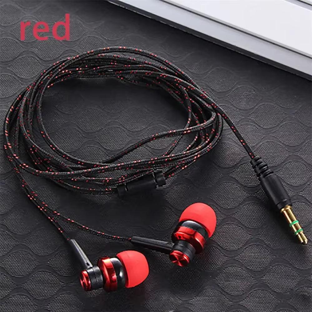 New 3.5Mm Wired Noise Reduction Earphones Stereo Silica Gel In-Ear Headset Sleep Headphones Suitable for Android Phone