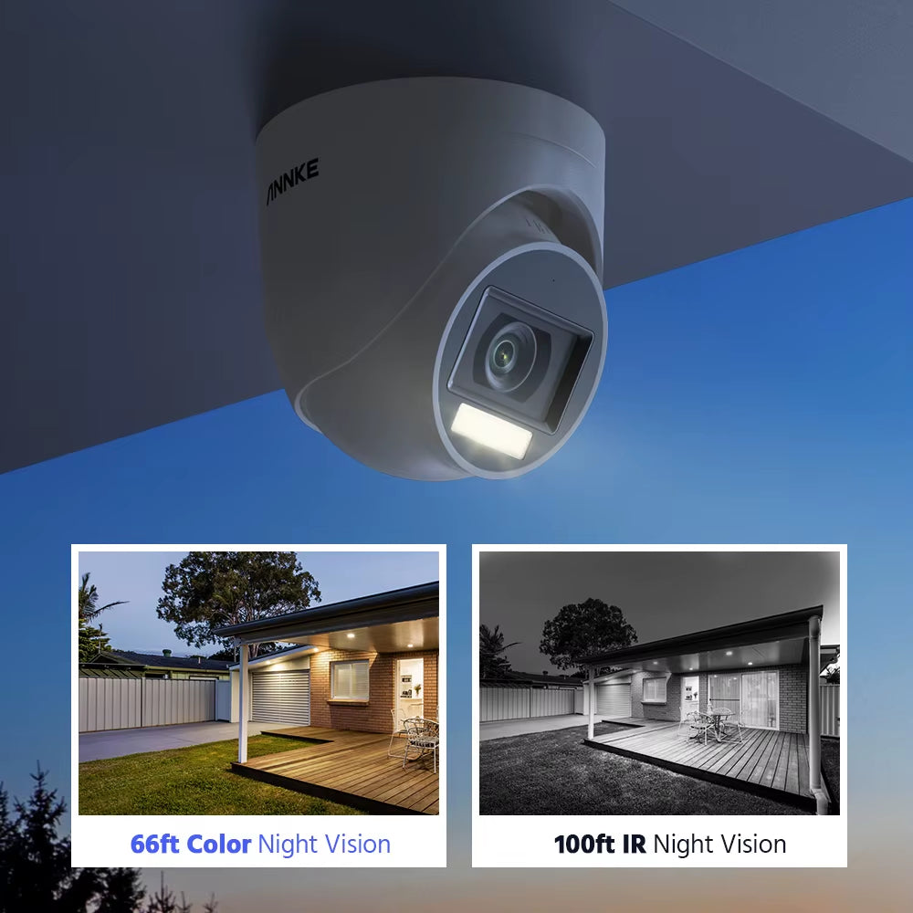 5MP Analog HD Camera Smart Light Video Surveillance Cameras 5MP Bullet 2.8 Mm Indoor Outdoor Weatherproof Security Cameras