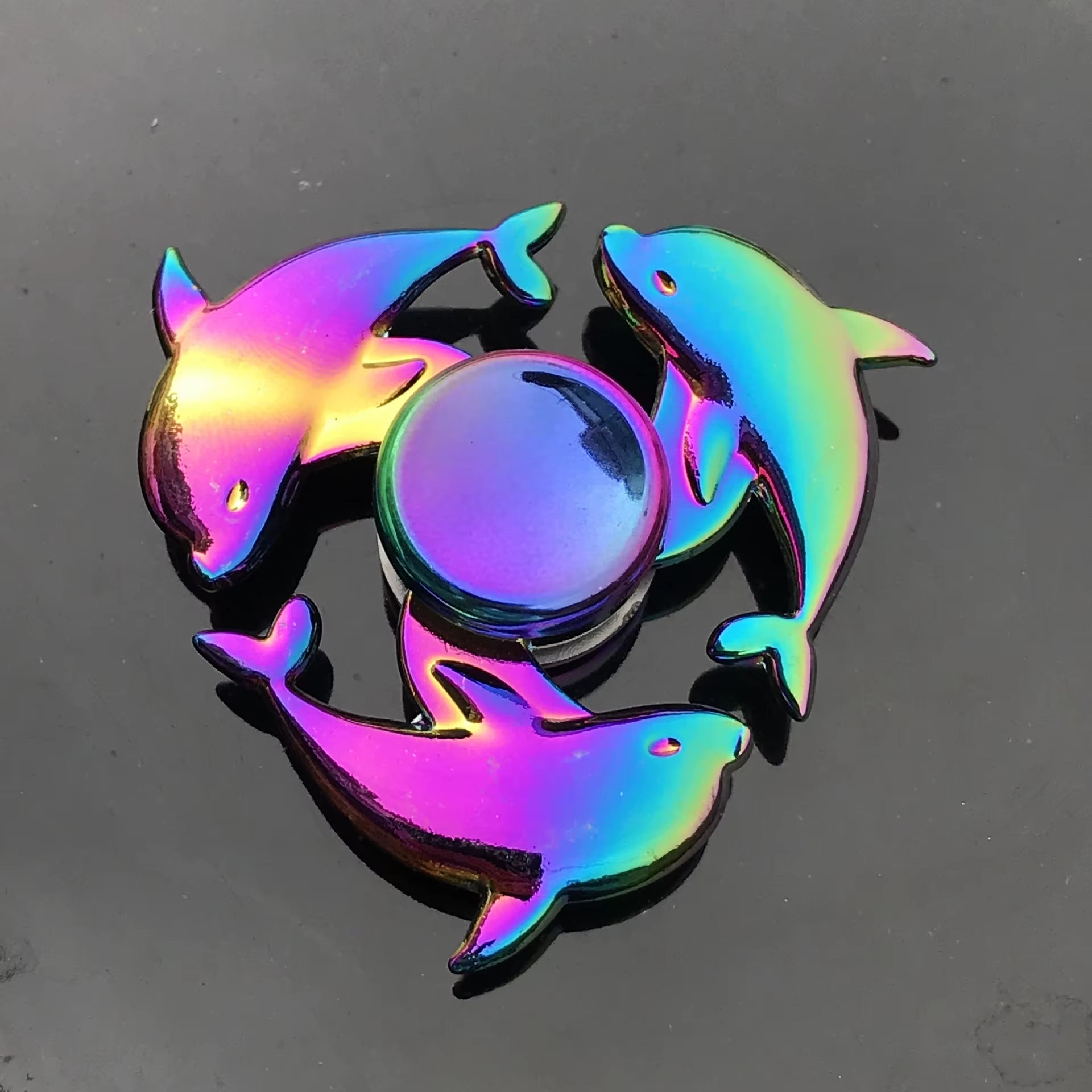 New Metal Rainbow Fidget Spinner Gradient Color R188 Mute Bearing EDC Hand Spinner Fingertip Gyro Anti-Anxiety Kids Adult Toys