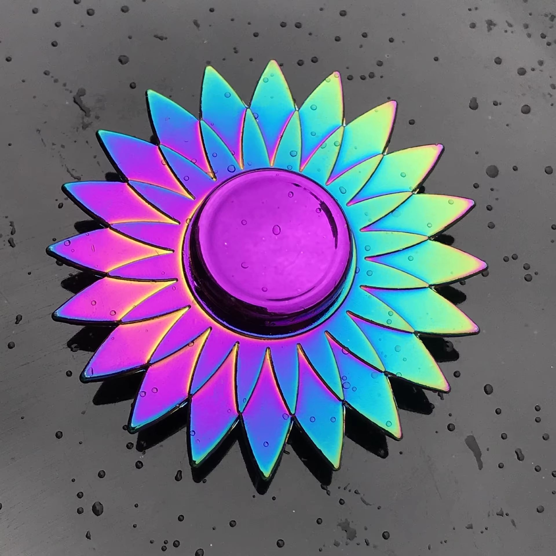 New Metal Rainbow Fidget Spinner Gradient Color R188 Mute Bearing EDC Hand Spinner Fingertip Gyro Anti-Anxiety Kids Adult Toys